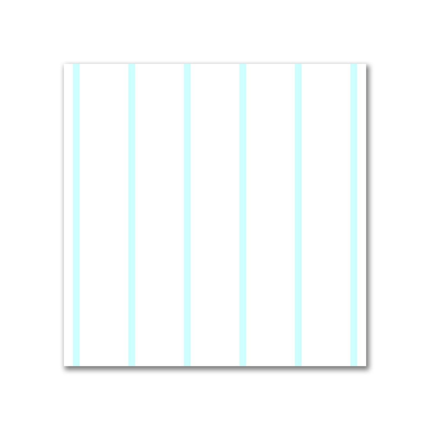 Off-White Cotton Canvas Fabric with Fine Blue Stripes, FACC-1370-151