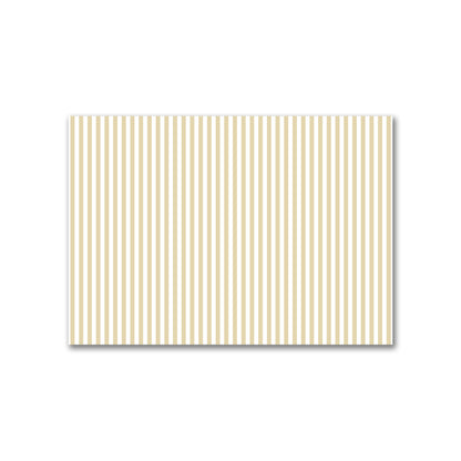Off-White Cotton Canvas Fabric with Tan Bars, FACC-1371-051