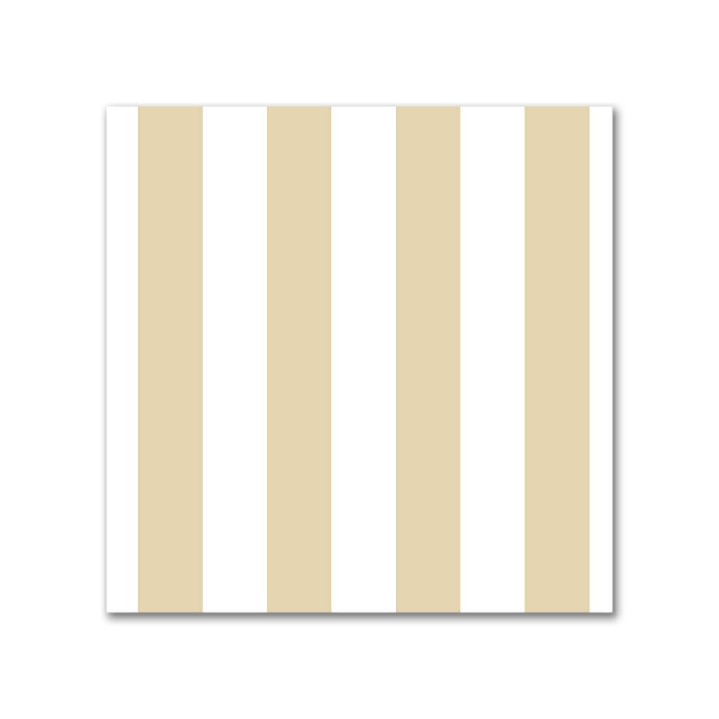 Off-White Cotton Canvas Fabric with Tan Bars, FACC-1371-051