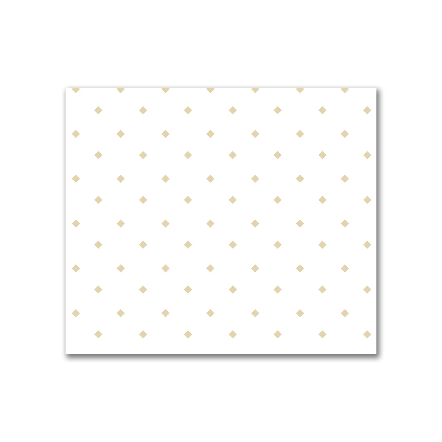 Off-White Cotton Canvas Fabric with Tan Diamonds, FACC-1371-101