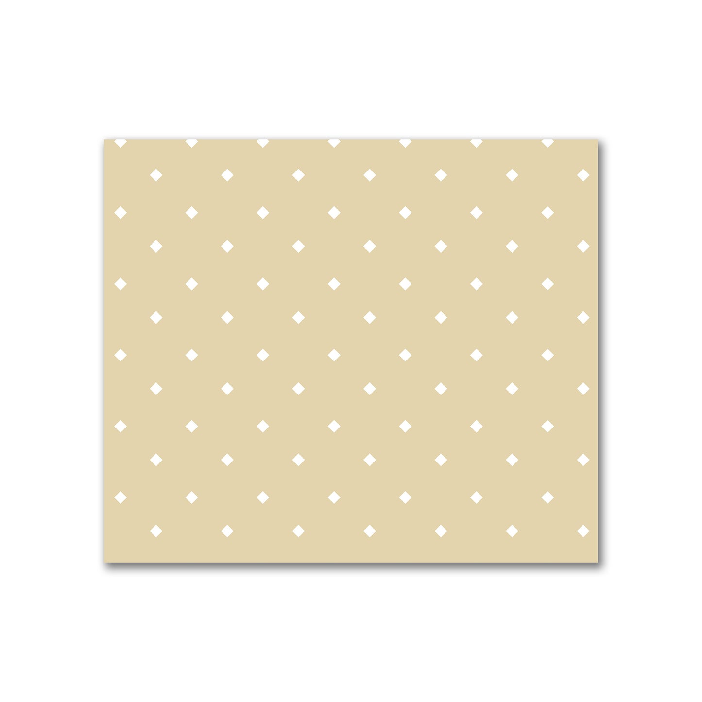 Cotton Canvas Fabric with Off-White Diamonds on Tan, FACC-1371-102