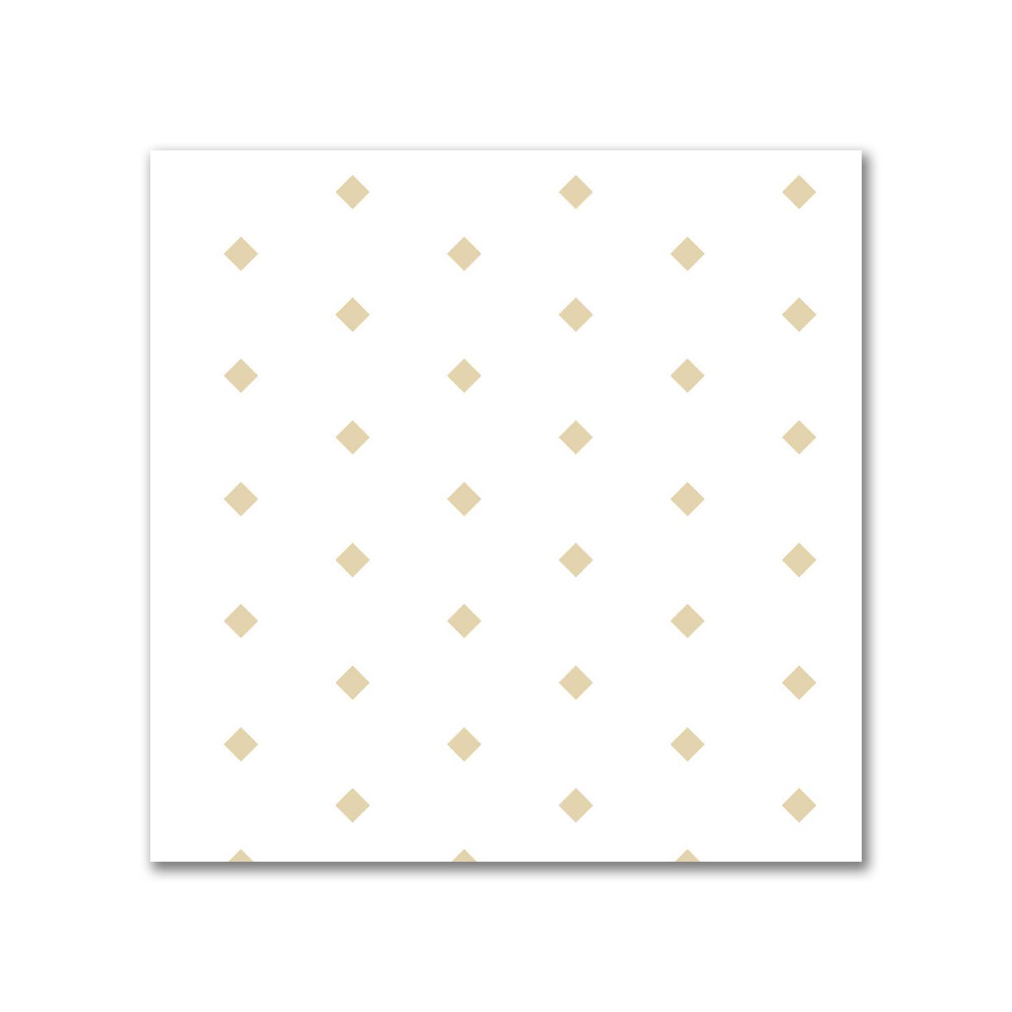 Off-White Cotton Canvas Fabric with Fine Tan Diamonds, FACC-1371-111