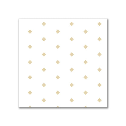 Off-White Cotton Canvas Fabric with Fine Tan Diamonds, FACC-1371-111