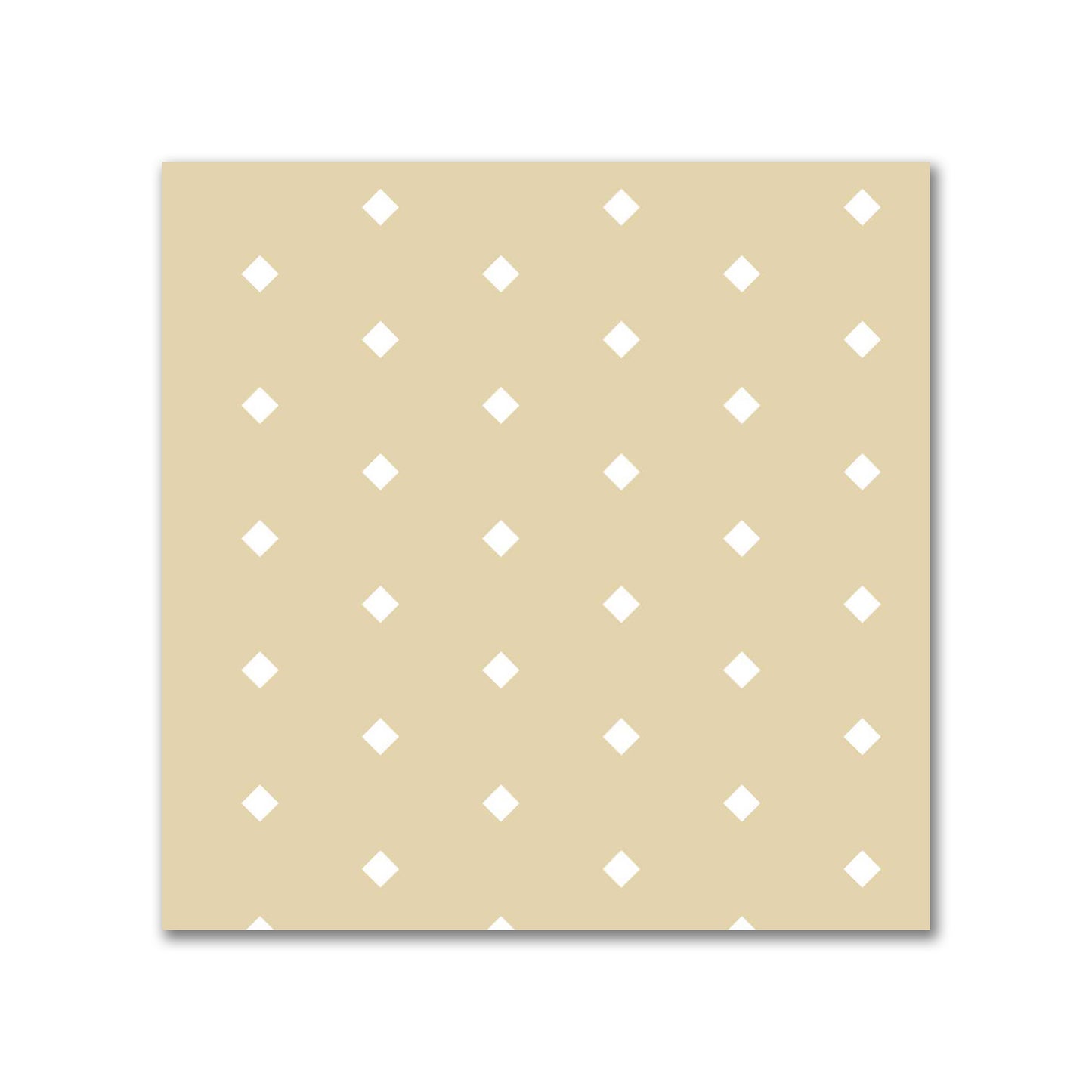Cotton Canvas Fabric with Fine Off-White Diamonds on Tan, FACC-1371-112