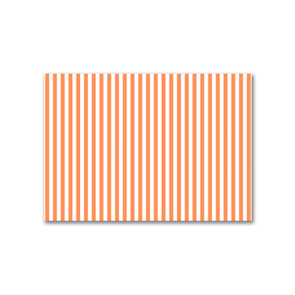 Off-White Cotton Canvas Fabric with Orange Bars, FACC-1380-051