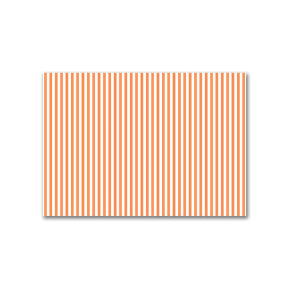 Off-White Cotton Canvas Fabric with Orange Bars, FACC-1380-051