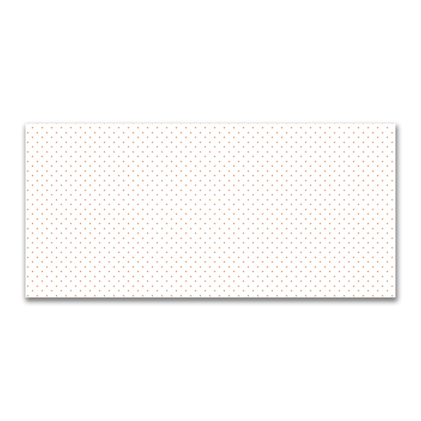 Off-White Cotton Canvas Fabric with Orange Diamonds, FACC-1380-101