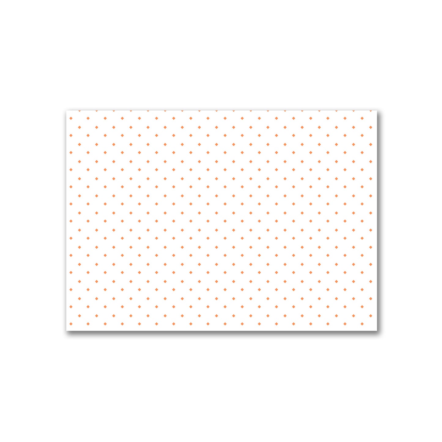 Off-White Cotton Canvas Fabric with Orange Diamonds, FACC-1380-101