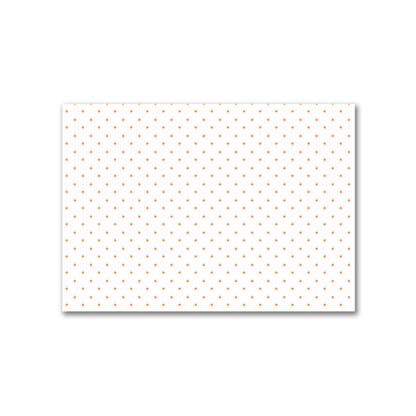 Off-White Cotton Canvas Fabric with Orange Diamonds, FACC-1380-101