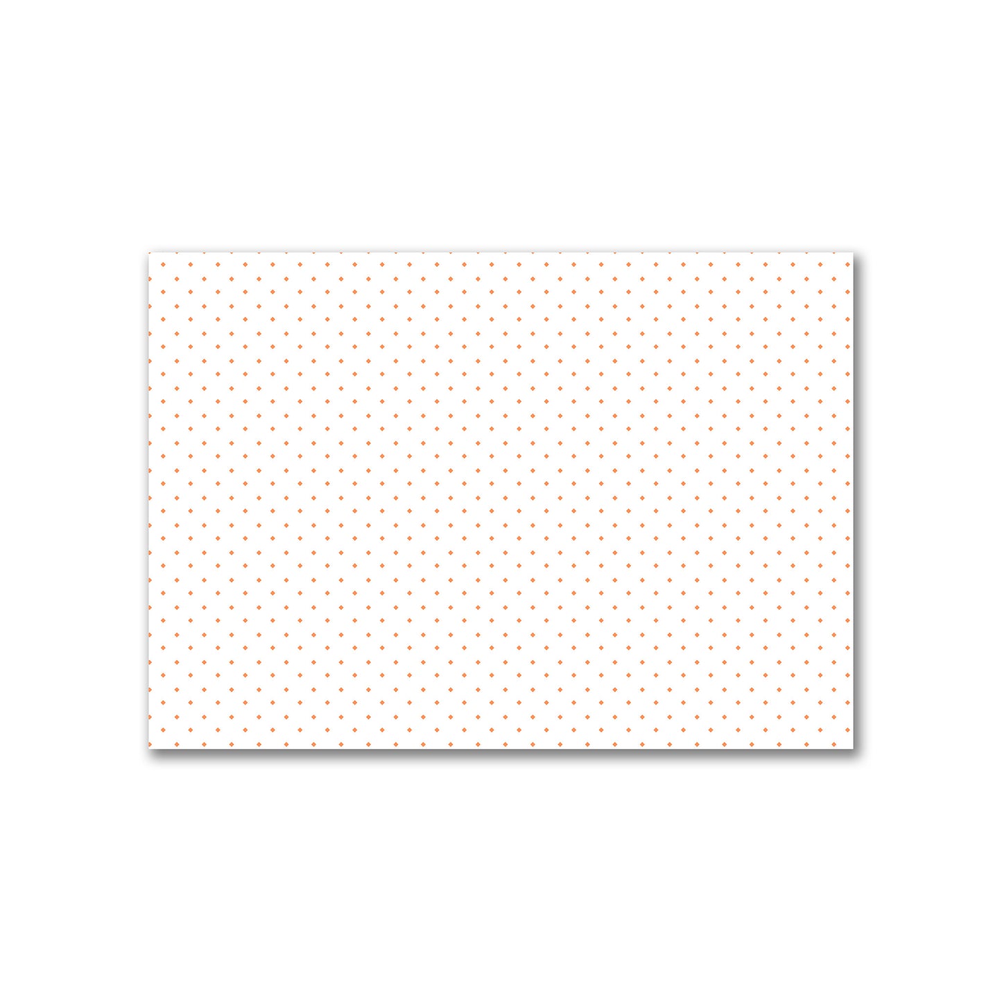 Off-White Cotton Canvas Fabric with Orange Diamonds, FACC-1380-101