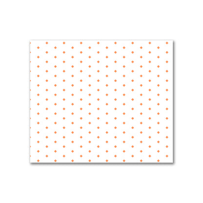Off-White Cotton Canvas Fabric with Fine Orange Diamonds, FACC-1380-111