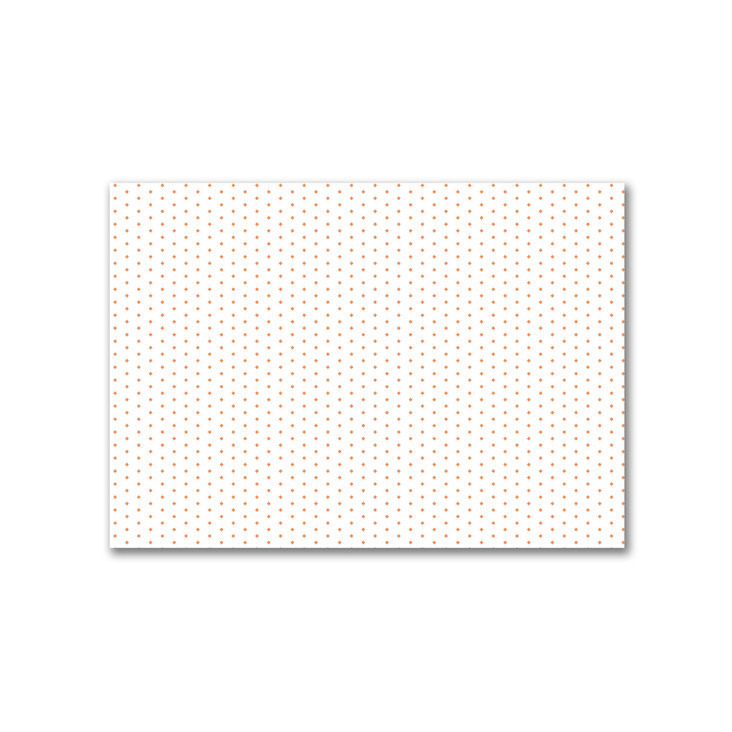 Off-White Cotton Canvas Fabric with Fine Orange Diamonds, FACC-1380-111