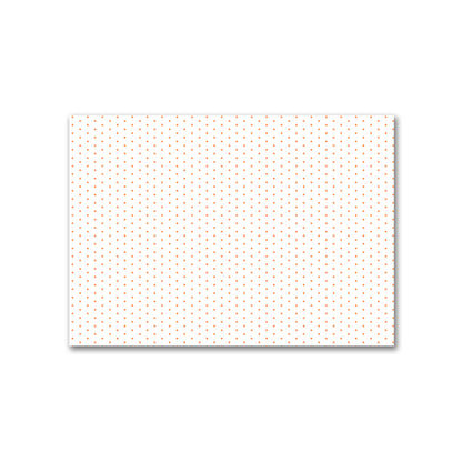 Off-White Cotton Canvas Fabric with Fine Orange Diamonds, FACC-1380-111