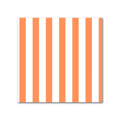 Off-White Cotton Canvas Fabric with Thin Orange Bars, FACC-1380-241