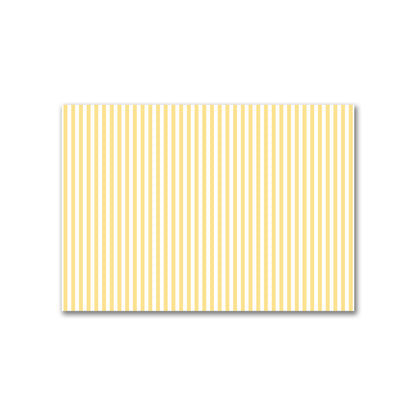 Off-White Cotton Canvas Fabric with Yellow Bars, FACC-1381-051