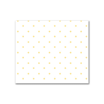 Off-White Cotton Canvas Fabric with Yellow Diamonds, FACC-1381-101