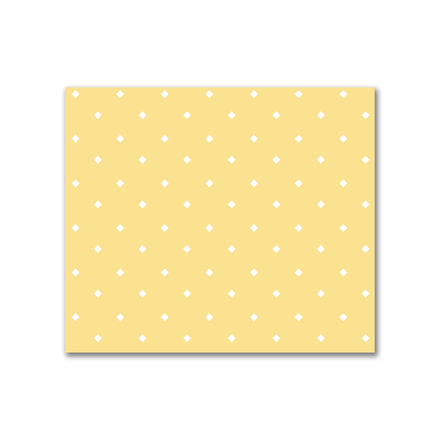 Yellow Cotton Canvas Fabric with Off-White Diamonds on Yellow, FACC-1381-102
