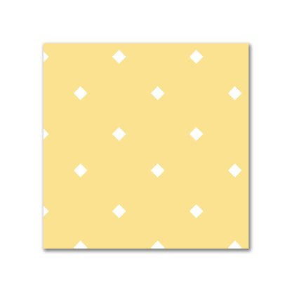 Yellow Cotton Canvas Fabric with Off-White Diamonds on Yellow, FACC-1381-102