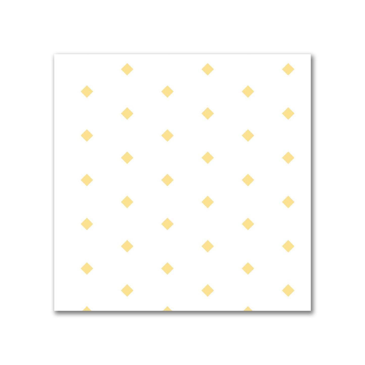 Off-White Cotton Canvas Fabric with Fine Yellow Diamonds, FACC-1381-111