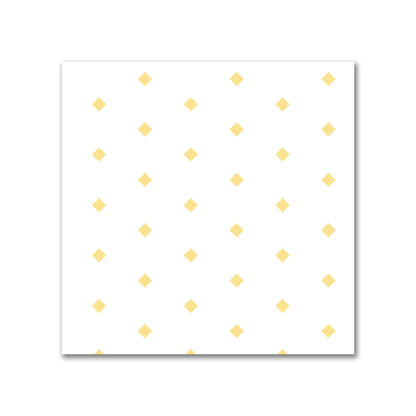 Off-White Cotton Canvas Fabric with Fine Yellow Diamonds, FACC-1381-111
