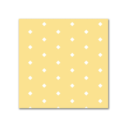 Yellow Cotton Canvas Fabric with Fine Off-White Diamonds on Yellow, FACC-1381-112