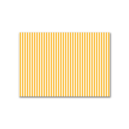 Off-White Cotton Canvas Fabric with Yellow-Orange Bars, FACC-1390-051