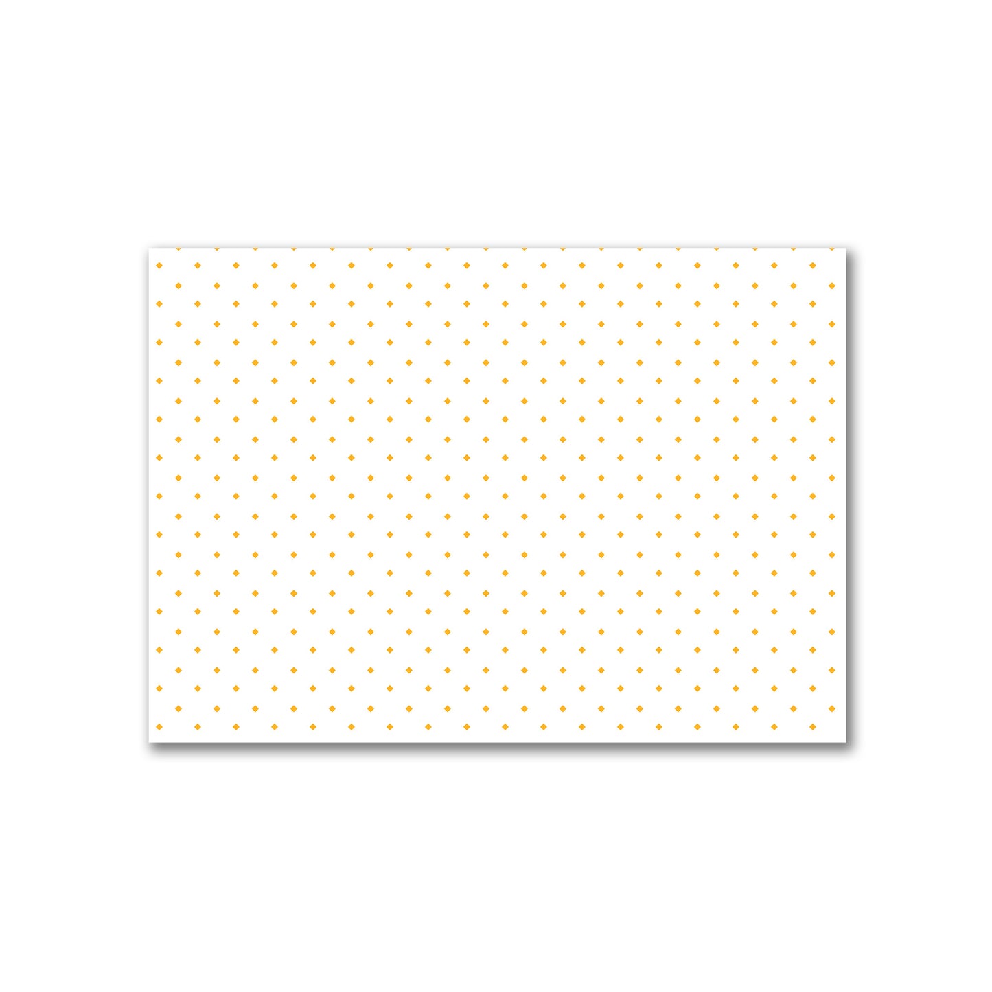 Off-White Cotton Canvas Fabric with Yellow-Orange Diamonds, FACC-1390-101