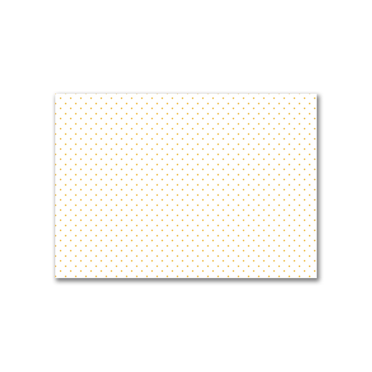 Off-White Cotton Canvas Fabric with Yellow-Orange Diamonds, FACC-1390-101