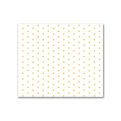 Off-White Cotton Canvas Fabric with Fine Yellow-Orange Diamonds, FACC-1390-111
