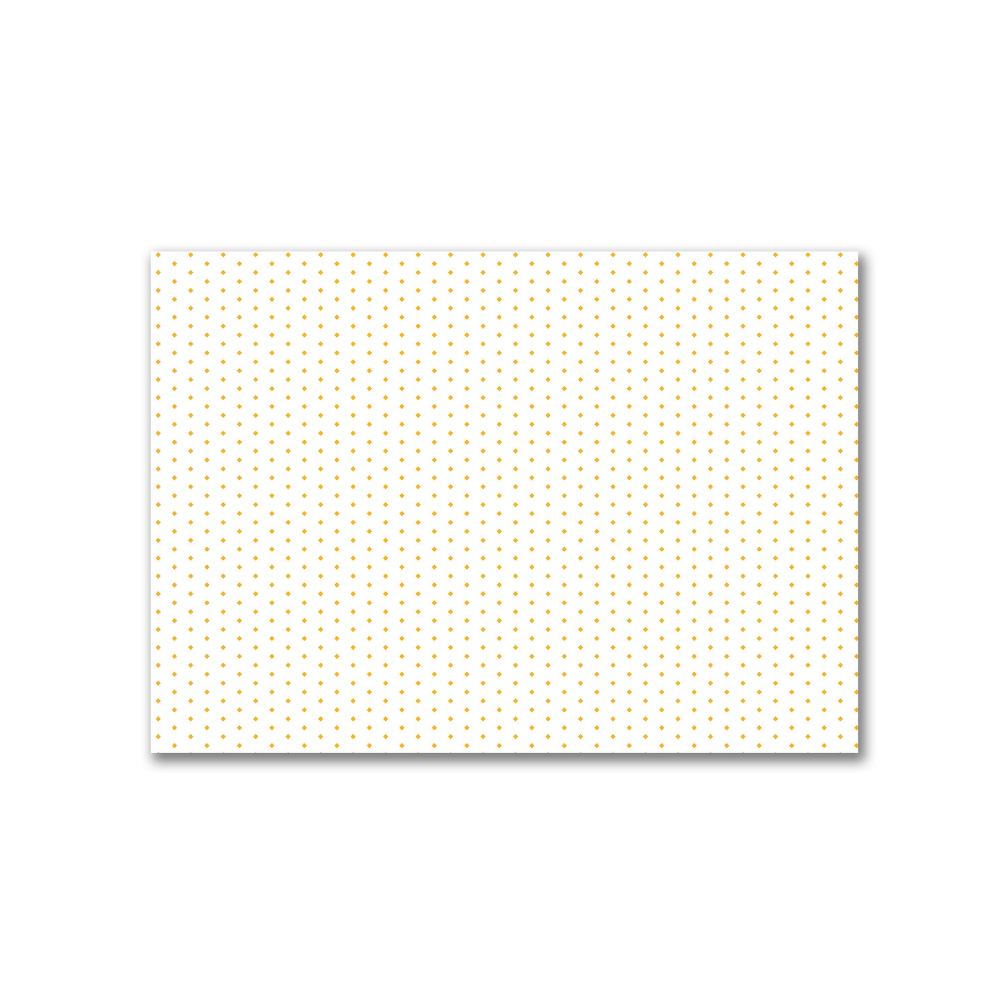Off-White Cotton Canvas Fabric with Fine Yellow-Orange Diamonds, FACC-1390-111