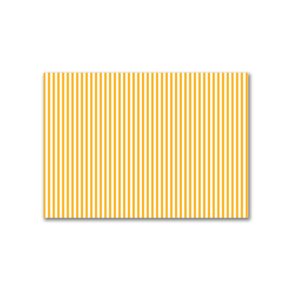 Off-White Cotton Canvas Fabric with Thin Yellow-Orange Bars, FACC-1390-241