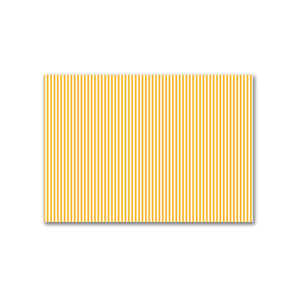 Off-White Cotton Canvas Fabric with Thin Yellow-Orange Bars, FACC-1390-241