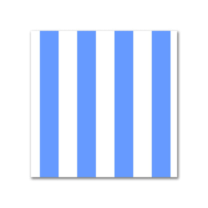 Off-White Cotton Canvas Fabric with Blue Bars, FACC-1400-051