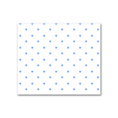 Off-White Cotton Canvas Fabric with Blue Diamonds, FACC-1400-101