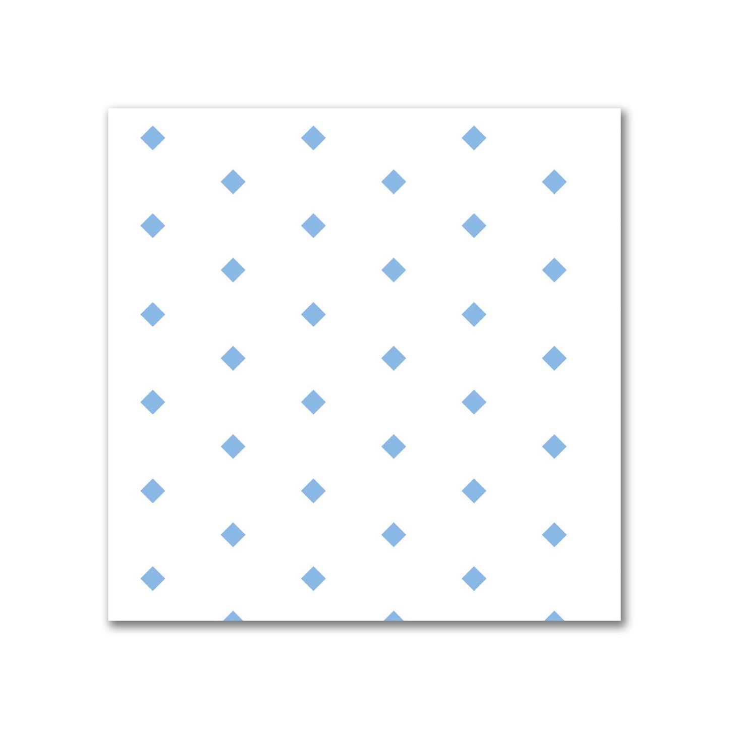 Off-White Cotton Canvas Fabric with Fine Blue Diamonds, FACC-1400-111