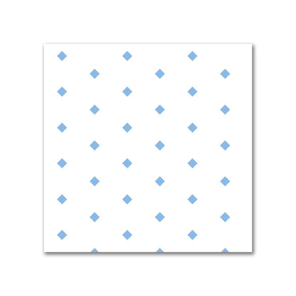 Off-White Cotton Canvas Fabric with Fine Blue Diamonds, FACC-1400-111