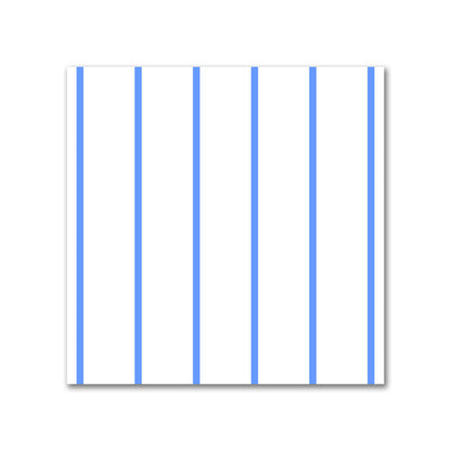 Off-White Cotton Canvas Fabric with Fine Blue Stripes, FACC-1400-151