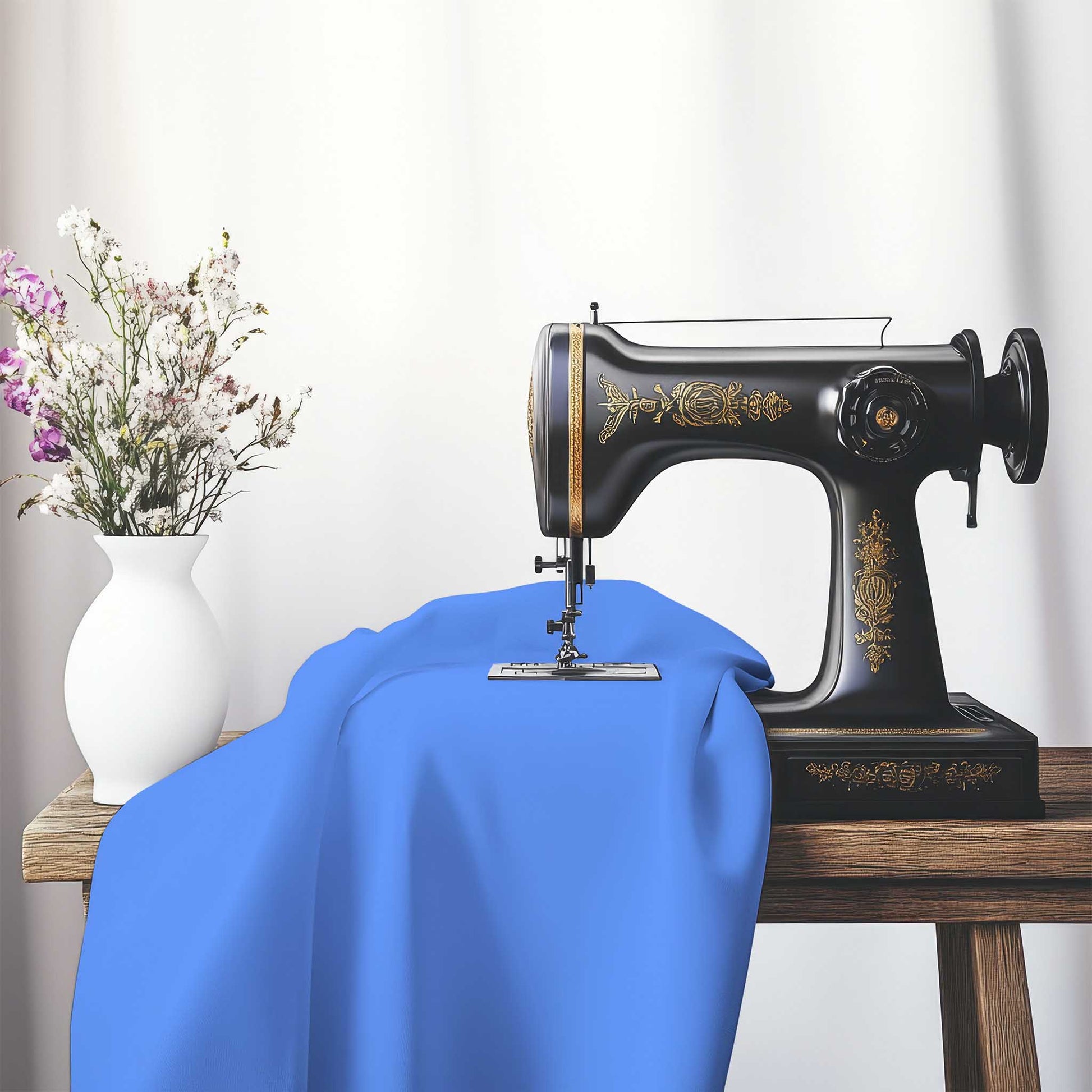 Blue Cotton Canvas Fabric, FACC-1400-999