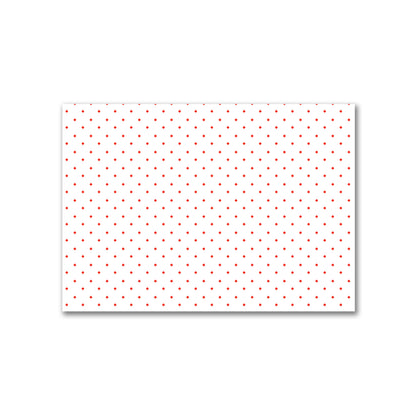Off-White Cotton Canvas Fabric with Red Diamonds, FACC-1410-101
