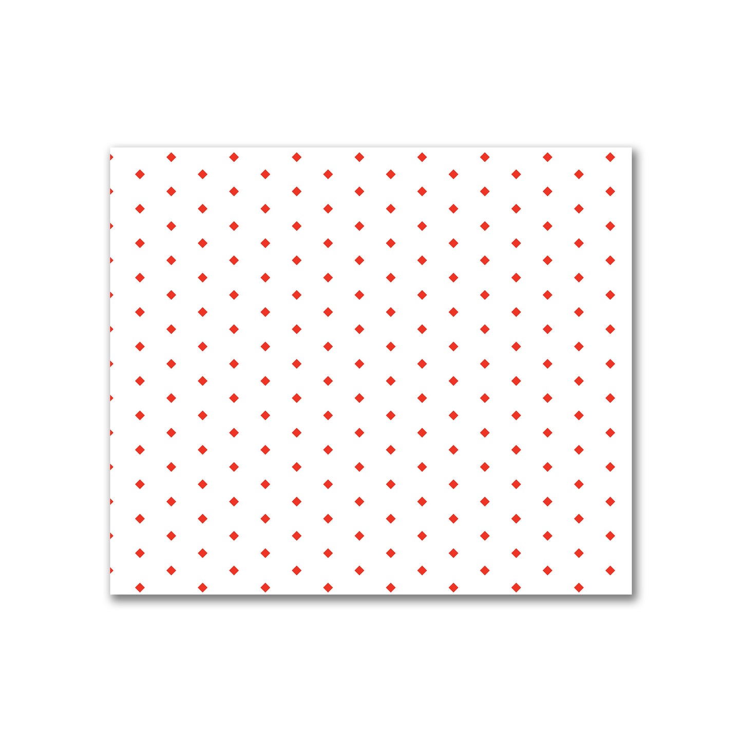 Off-White Cotton Canvas Fabric with Fine Red Diamonds, FACC-1410-111