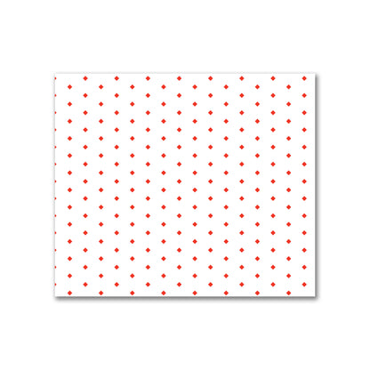 Off-White Cotton Canvas Fabric with Fine Red Diamonds, FACC-1410-111