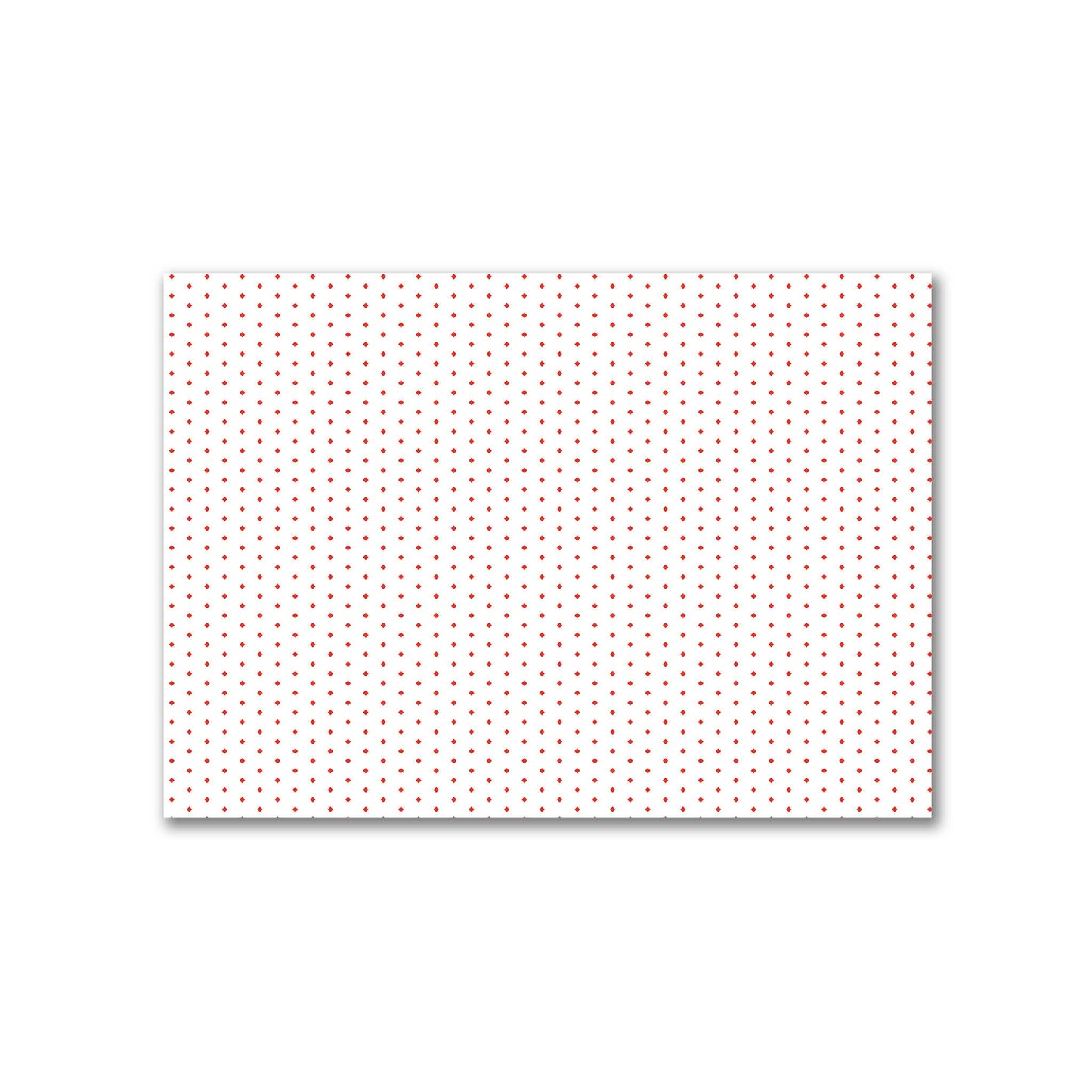 Off-White Cotton Canvas Fabric with Fine Red Diamonds, FACC-1410-111