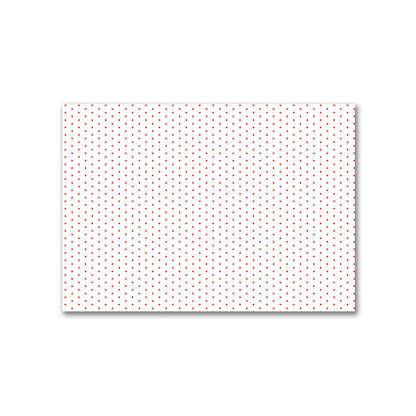 Off-White Cotton Canvas Fabric with Fine Red Diamonds, FACC-1410-111