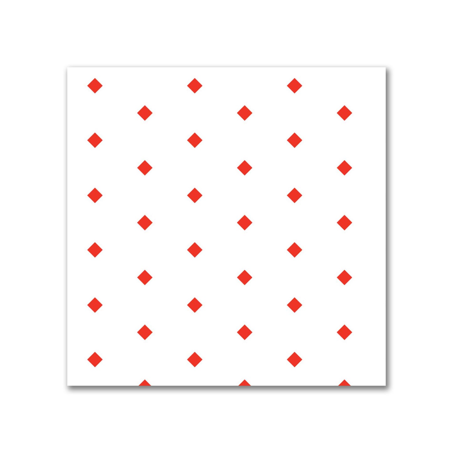 Off-White Cotton Canvas Fabric with Fine Red Diamonds, FACC-1410-111