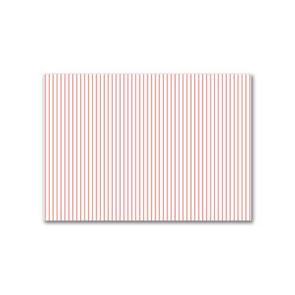 Off-White Cotton Canvas Fabric with Fine Red Stripes, FACC-1410-151