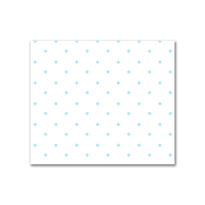 Off-White Cotton Canvas Fabric with Blue Diamonds, FACC-1430-101