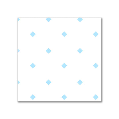 Off-White Cotton Canvas Fabric with Blue Diamonds, FACC-1430-101