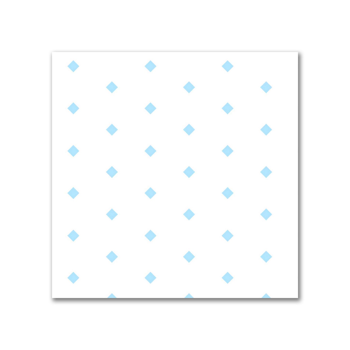 Off-White Cotton Canvas Fabric with Fine Blue Diamonds, FACC-1430-111