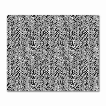 Off-White Cotton Sateen Fabric with Black Hand-painted Dab Motif Print | FACS-1010-092