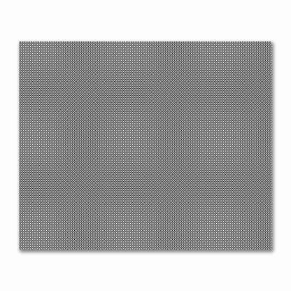 Off-White Cotton Sateen Fabric with Black Repeating Square Motif Print | FACS-1010-122